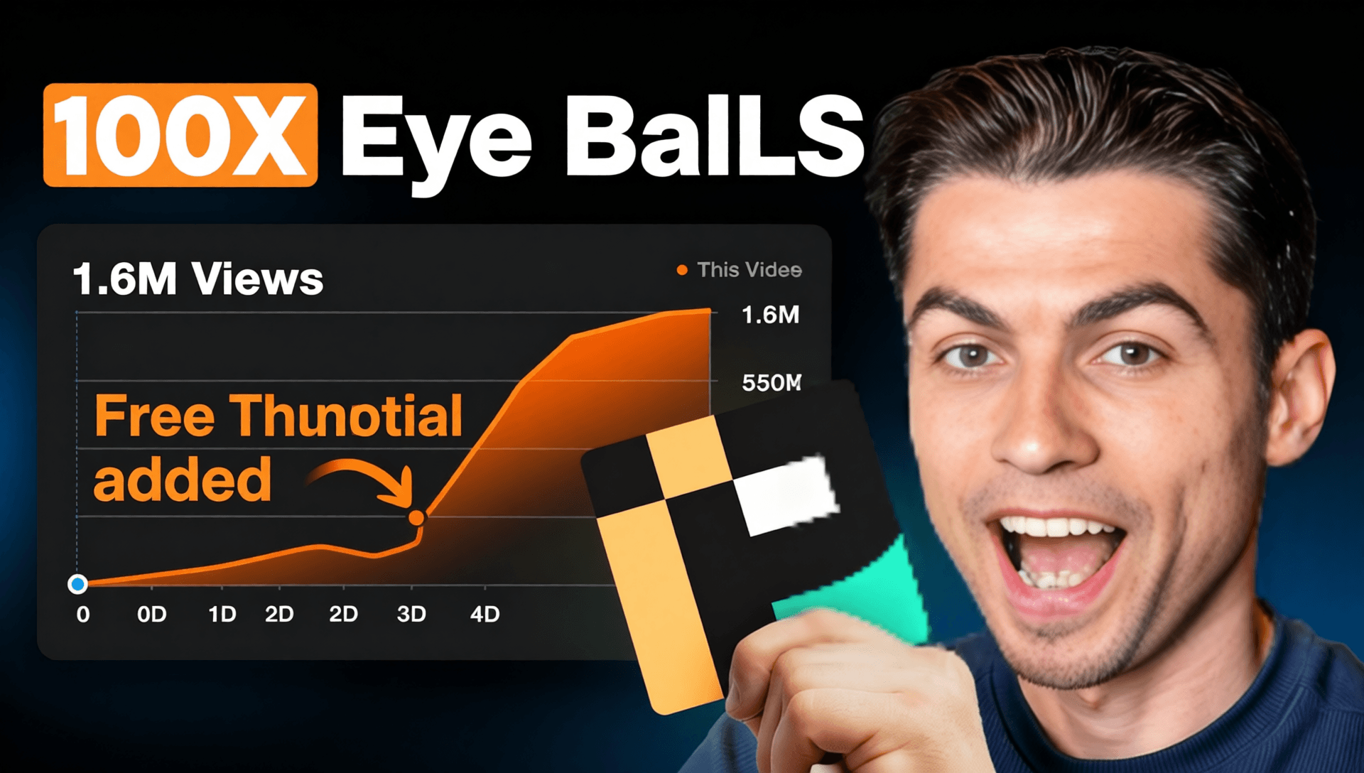 AI YouTube thumbnail example 8 made with ThumbGenius